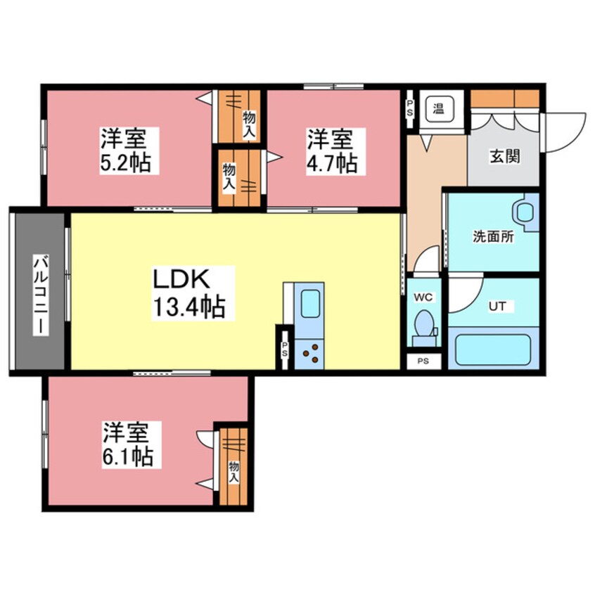 間取図 グランフェール結生