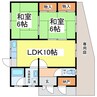 貸家(大宮2-26-12) 2LDKの間取り