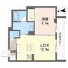 ヴェスプッチ（VESPUCCI） 1LDKの間取り