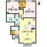 クレスト 2LDKの間取り