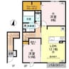 クレスト 2LDKの間取り