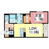 EN.W 1LDKの間取り