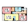 EN.W 2LDKの間取り