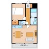 公太館 1LDKの間取り