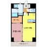 Espoir中央 1LDKの間取り