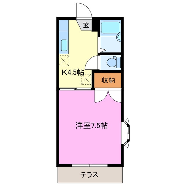 間取り図 遠州鉄道/曳馬駅 徒歩36分 1階 築35年