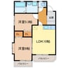 ボア・ソルテＣ 2LDKの間取り