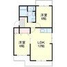マンションフレンドシティ 2LDKの間取り