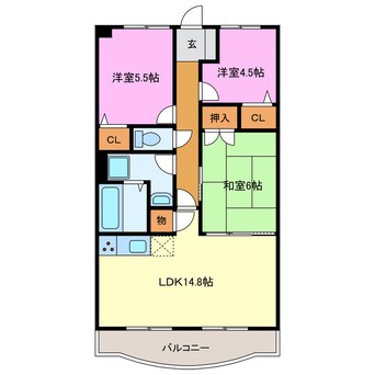 間取図 エスペランサＡＯＩ
