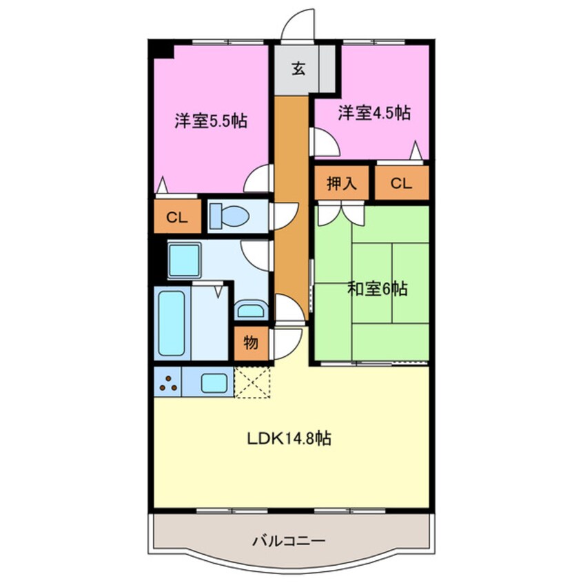 間取図 エスペランサＡＯＩ