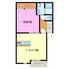 ヴェルデⅠⅡⅢⅣ 1LDKの間取り