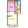 ユートピア 1LDKの間取り