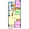 ロイヤルシャトー高丘東 3LDKの間取り
