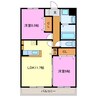 D-room高丘西 2LDKの間取り