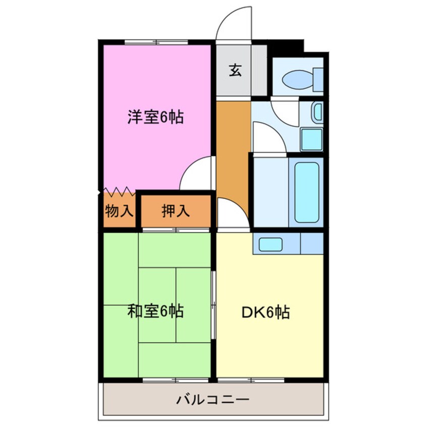 間取図 マンション　歩（あゆみ）