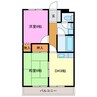 マンション　歩（あゆみ） 2DKの間取り