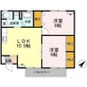 ニューセジュール竹しまA・B 2LDKの間取り