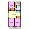 マンション景桜 3LDKの間取り