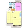 クランツハイム 1LDKの間取り