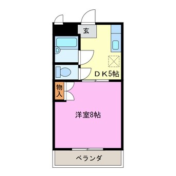 間取図 ＦＬＡＴ　ＨＯＵＳＥ　ＭＯＣＡ