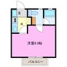 ハイツセントポーリア 1Kの間取り