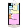 コーポレティブハウスⅡ 1DKの間取り