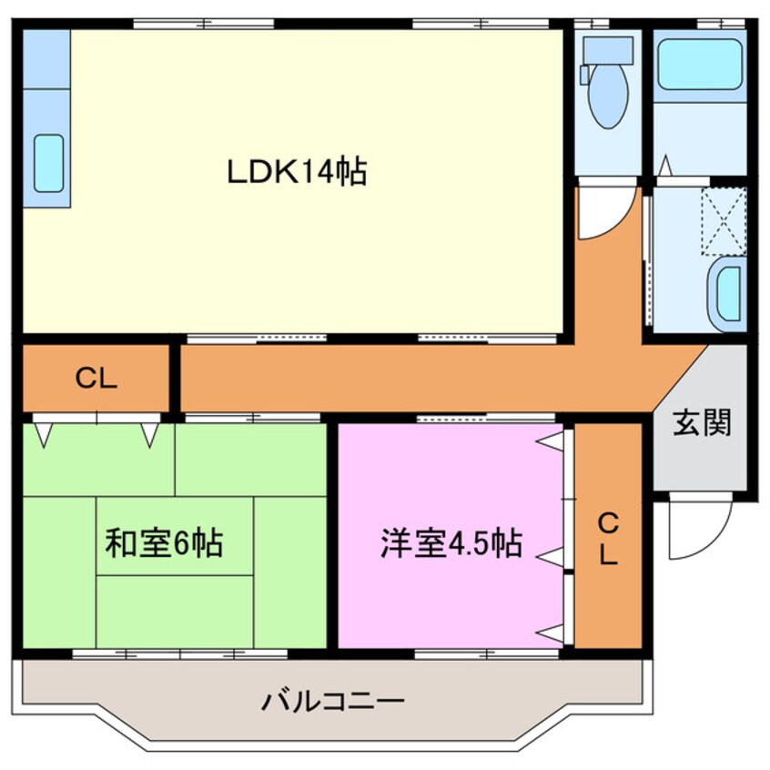 間取図 アメニティ（中川）