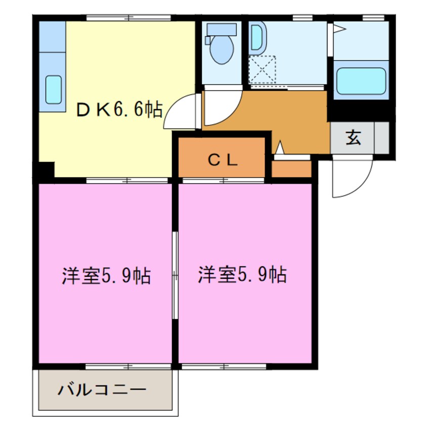 間取図 ルネ・エマールＡ・Ｂ