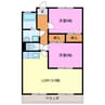 ｅｖｅさいわい 2LDKの間取り