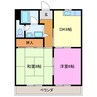 マンションみずほⅢ 2DKの間取り