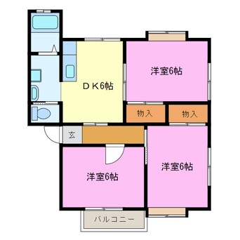 間取図 サンライズ（半田山）