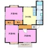サンライズ（半田山） 3DKの間取り