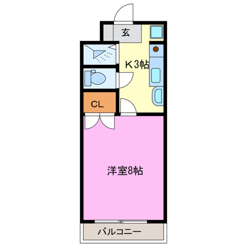 間取図 ライフ第３マンション細江