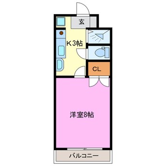 間取図 ライフ第３マンション細江