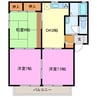 ディアージュＡ・Ｂ・Ｃ・Ｄ 3DKの間取り