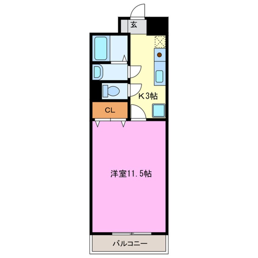 間取図 モンレーヴ葵東Ⅰ・Ⅱ