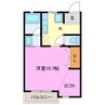 ドミールＭ 1Kの間取り