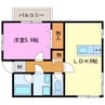 半田ビレッジ５号棟 1LDKの間取り