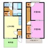 イクシオンⅠ・Ⅱ・Ⅲ・Ⅳ・Ⅴ 2LDKの間取り