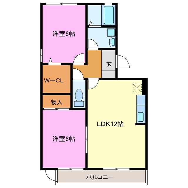 間取り図 プリムヴェール（小松）