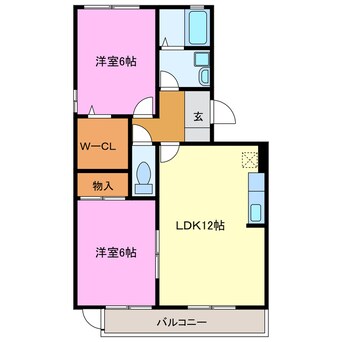間取図 プリムヴェール（小松）