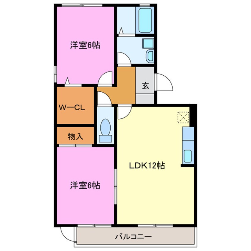 間取図 プリムヴェール（小松）