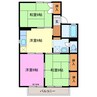 セジュールひだ 3DKの間取り