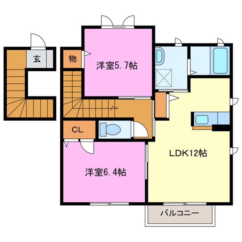 間取図 パレドールⅡ