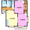 キャピタルＡ・Ｂ（有玉台） 2LDKの間取り