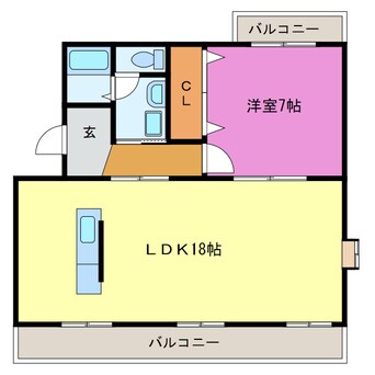 間取図 エステート半田山