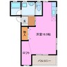 ティアーク 1Rの間取り