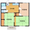 グリーンハイツC（気賀） 3DKの間取り