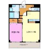 ロイヤルパーク浜松幸 1LDKの間取り