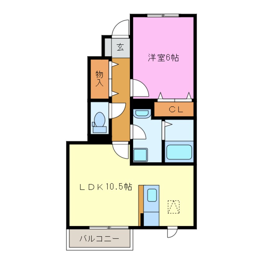 間取図 ロイヤルタウン染地台  Ｃ棟